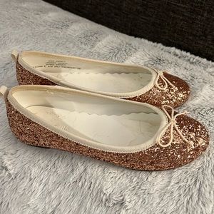 Crewcuts glitter ballet flats